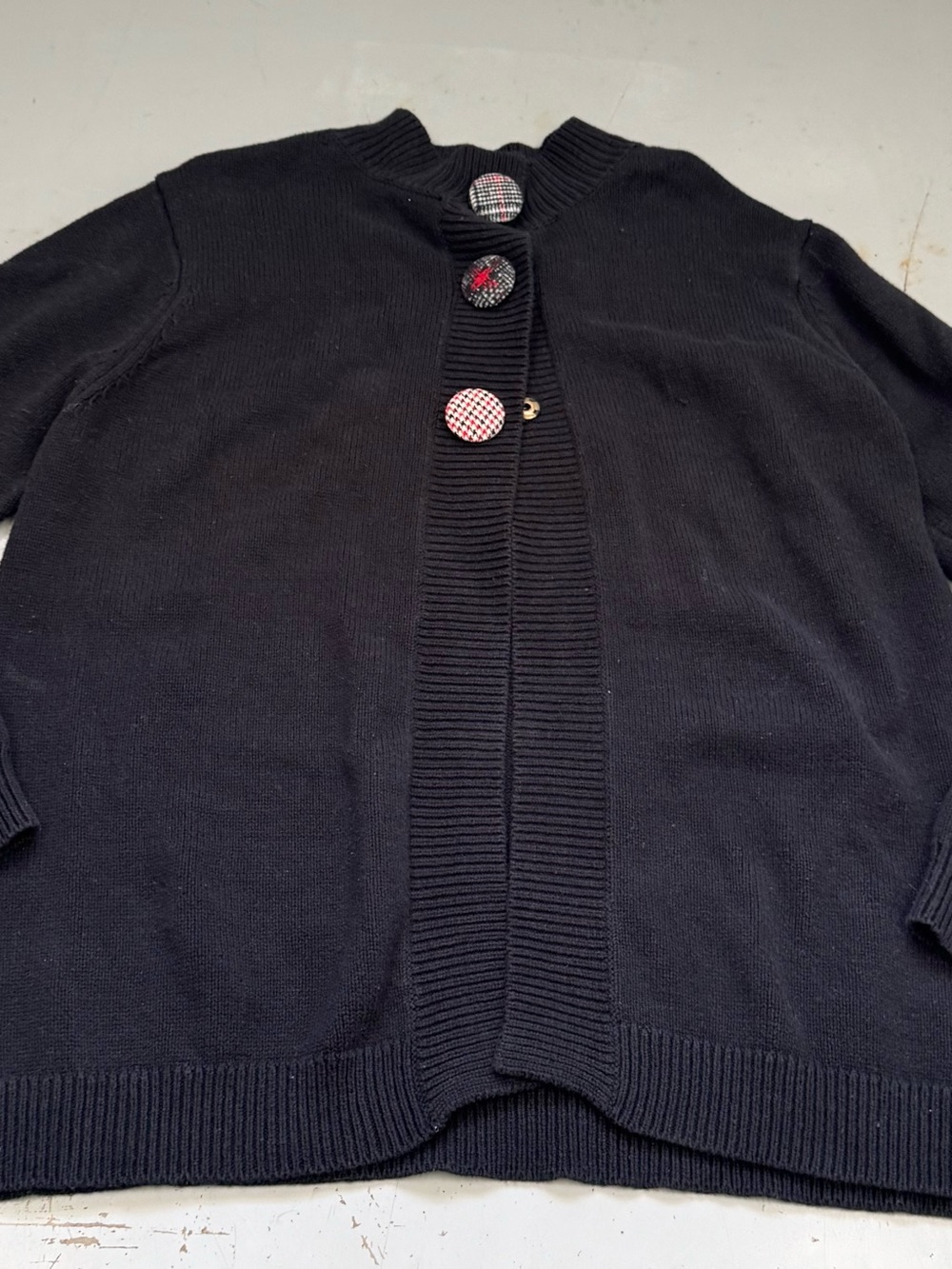 NorthStyle Black Knit Women’s Cardigan Sweater size Large